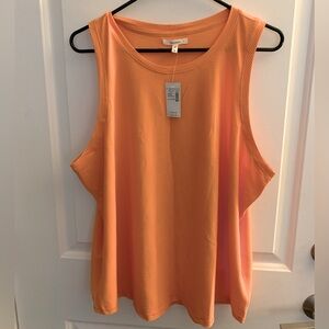Orange Sleeveless Top